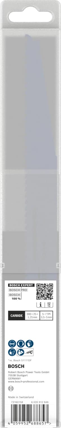 Bosch EXPERT S1269XHM Demolition Reciprozaagblad - 250mm - Multi Materiaal (10st) thumbnail 3