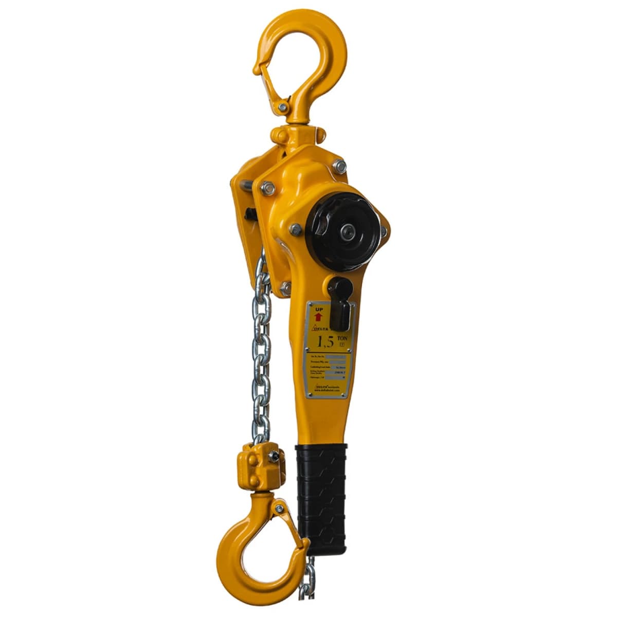 Delta Yellow DY.0.0541501.5 Rateltakel - 1.5 Ton– Met 1.5 Meter Hijshoogte