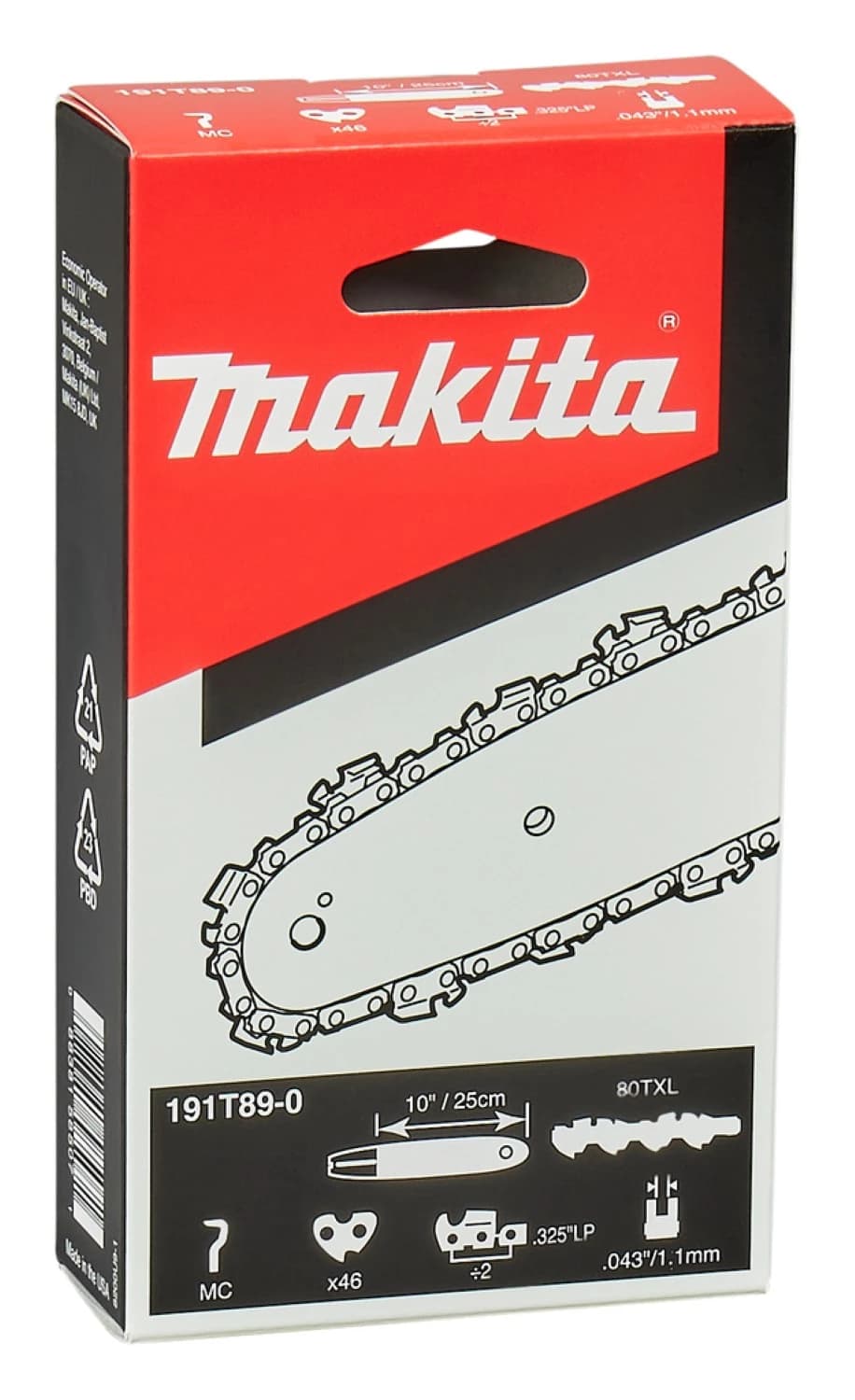 Makita 191T89-0 Zaagketting TXL80 250mm thumbnail 4