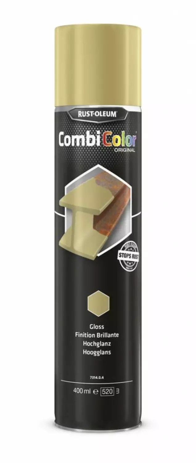 Rust-Oleum Combicolor Spuitbus - Zwart Hoogglans - 0,4L