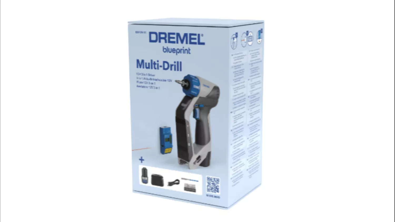 Dremel DD12V-S1 12V Accu Blueprint Multiboormachineset (1x 2.0Ah) thumbnail 4