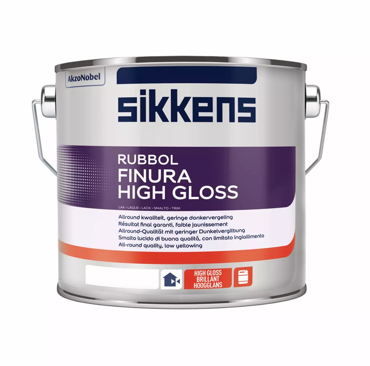 Sikkens Rubbol Finura High Gloss - Op Kleur Gemengd - 2.5L