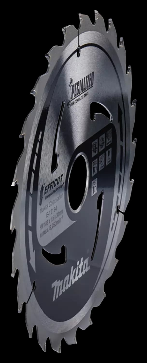 Makita E-12164 Efficut Cirkelzaagblad WPC - 185x30x1,5mm 24T thumbnail 2