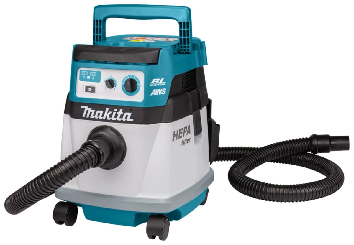 Makita DLX2380UX1 2x18V Li-Ion Accu Combiset Voor Afkorten En Stofzuigen - 305mm - Koolborstelloos thumbnail 2