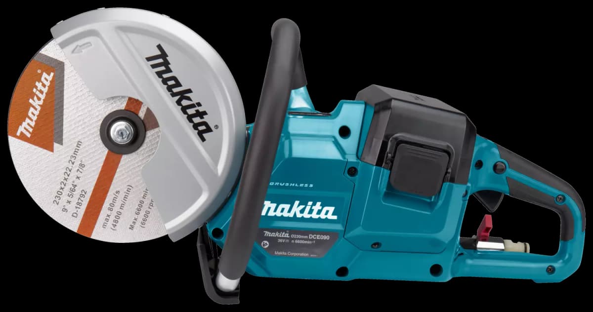 Makita DCE090ZX1 2x18V Li-Ion Accu Doorslijpmachine Body - 230mm - Koolborstelloos thumbnail 4