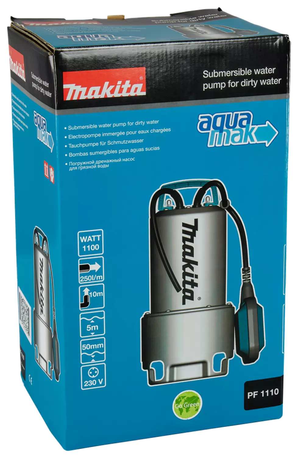 Makita PF1110 Dompelpomp Voor Vuil Water - 1100W - 10m thumbnail 4