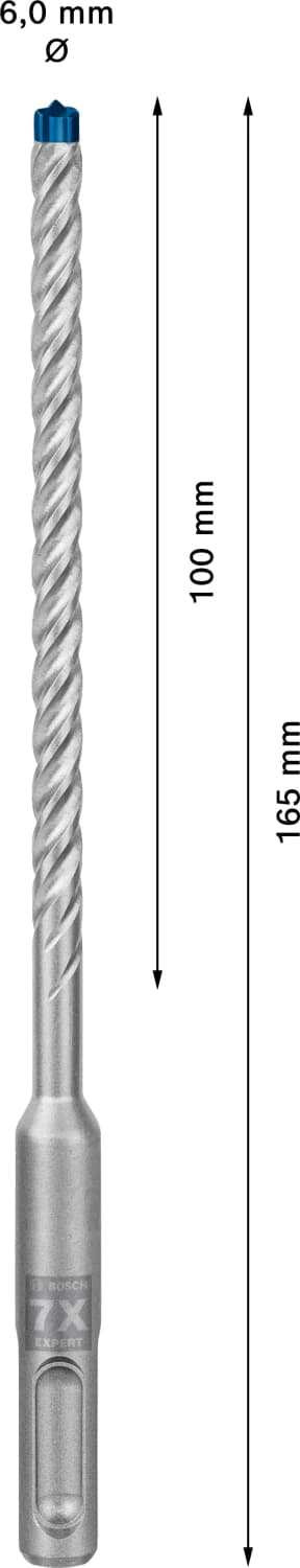 Bosch 2608900181 EXPERT Hamerboor SDS Plus-7X 30st 6x100x165mm thumbnail 4