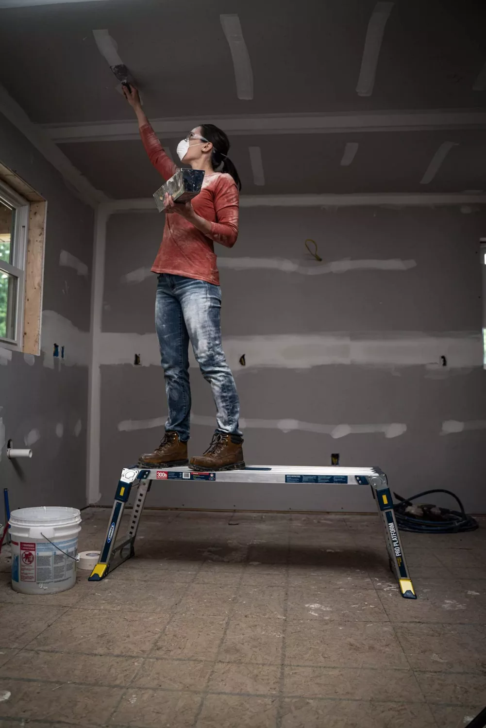 Little Jumbo 1299379023 Pro Platform AP2030 Telescopisch Werkbordes - 350 X 1160mm - Tot 150kg thumbnail 3