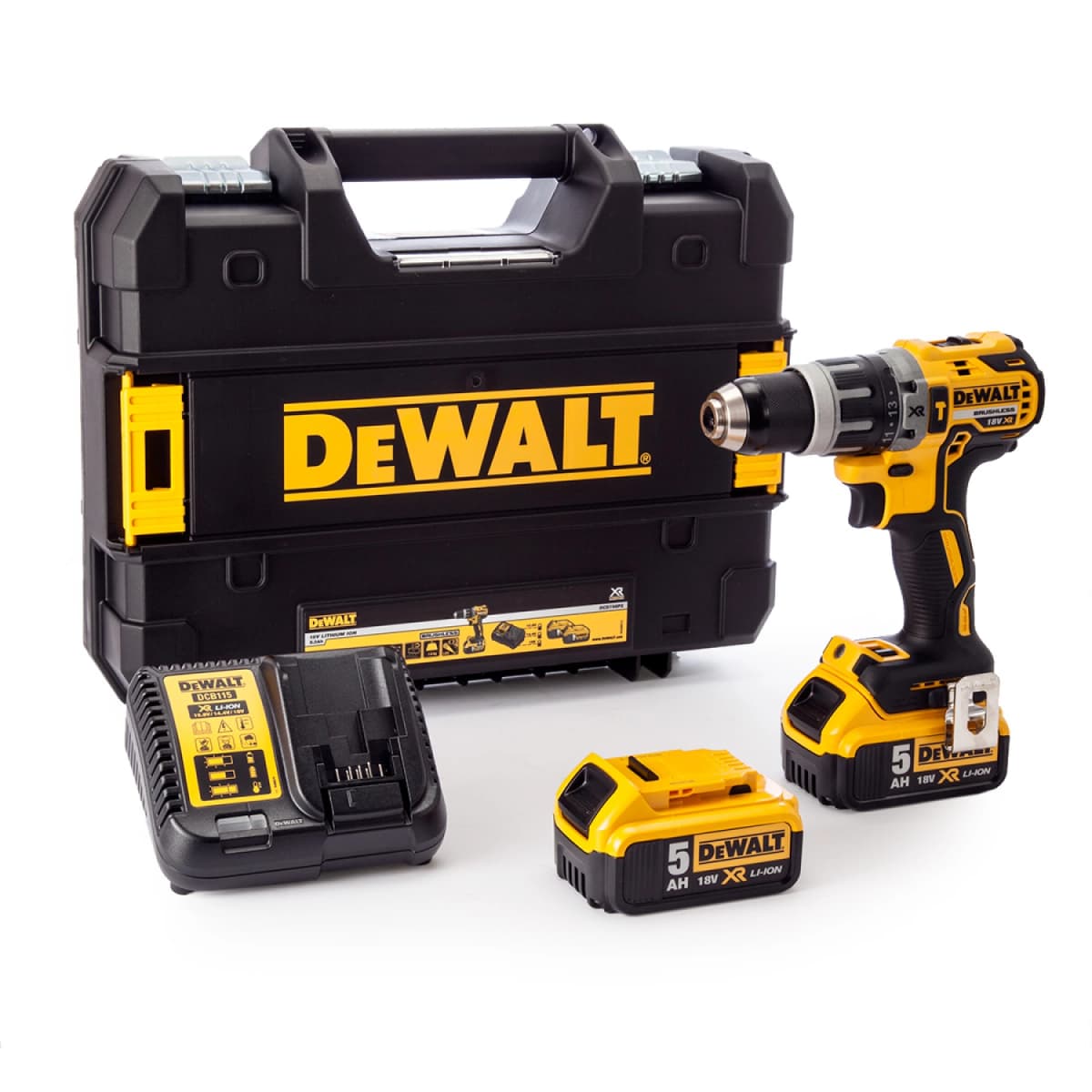 DeWALT DCD796P2 18V Li-ion XR Accu Klopboor-/schroefmachine Set (2x 5.0Ah) In Koffer - Koolborstelloos