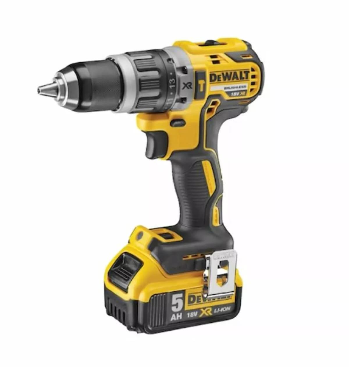 DeWALT DCD796P2 18V Li-ion XR Accu Klopboor-/schroefmachine Set (2x 5.0Ah) In Koffer - Koolborstelloos thumbnail 3
