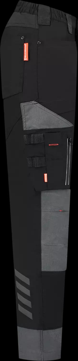 Workman 90651 STRETCH Worker Werkbroek P2S Dames - Zwart - Maat 40 (31/31) thumbnail 4