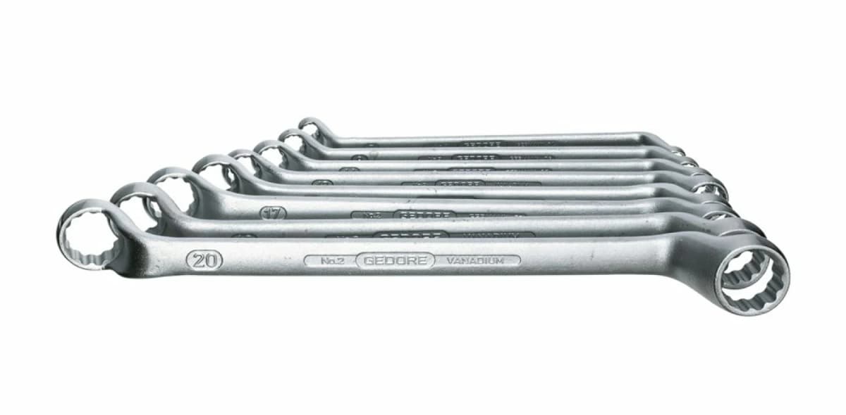 Gedore 2 8-delige Ringsleutelset - 6-22mm