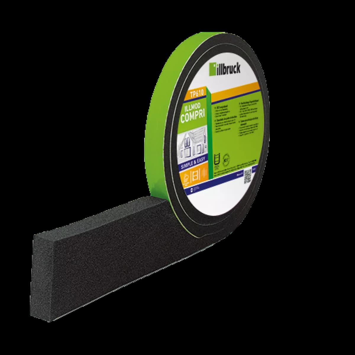 Illbruck TP610 ILLMOD Compri Compressieband - 15/2-3mm X 10m