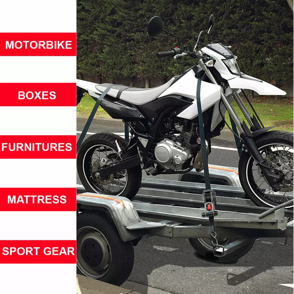 Master Lock 3248EURDAT Intrekbare Spanband Met Ratel En S-haken - 3 M X 25mm - Zwart thumbnail 3