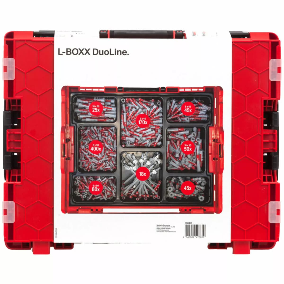 Fischer DuoLine L-BOXX 102 833-delige Pluggenset In L-Boxx thumbnail 3