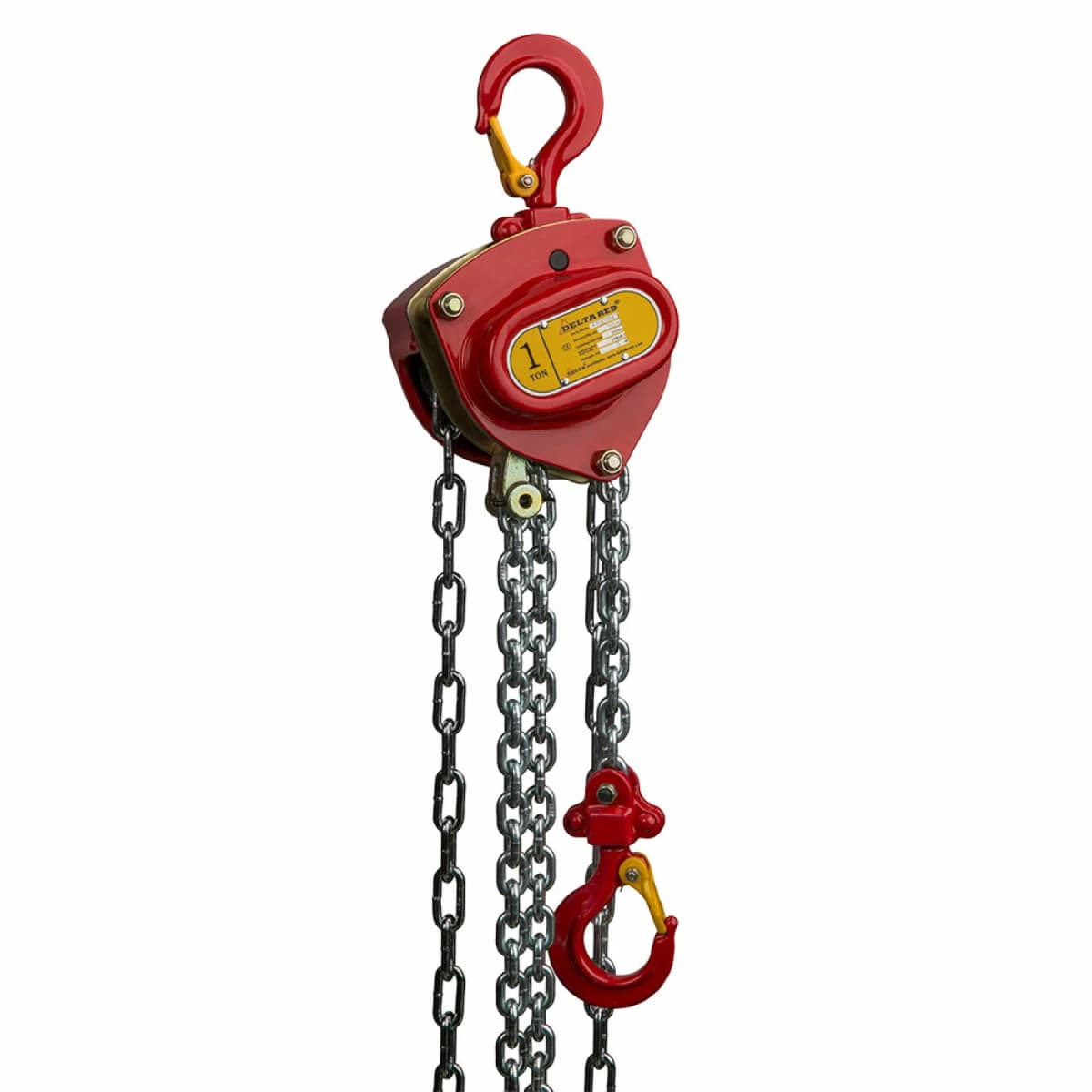 Delta DELTA RED Premium Handkettingtakel - 1 Ton - Met 3 Meter Hijshoogte