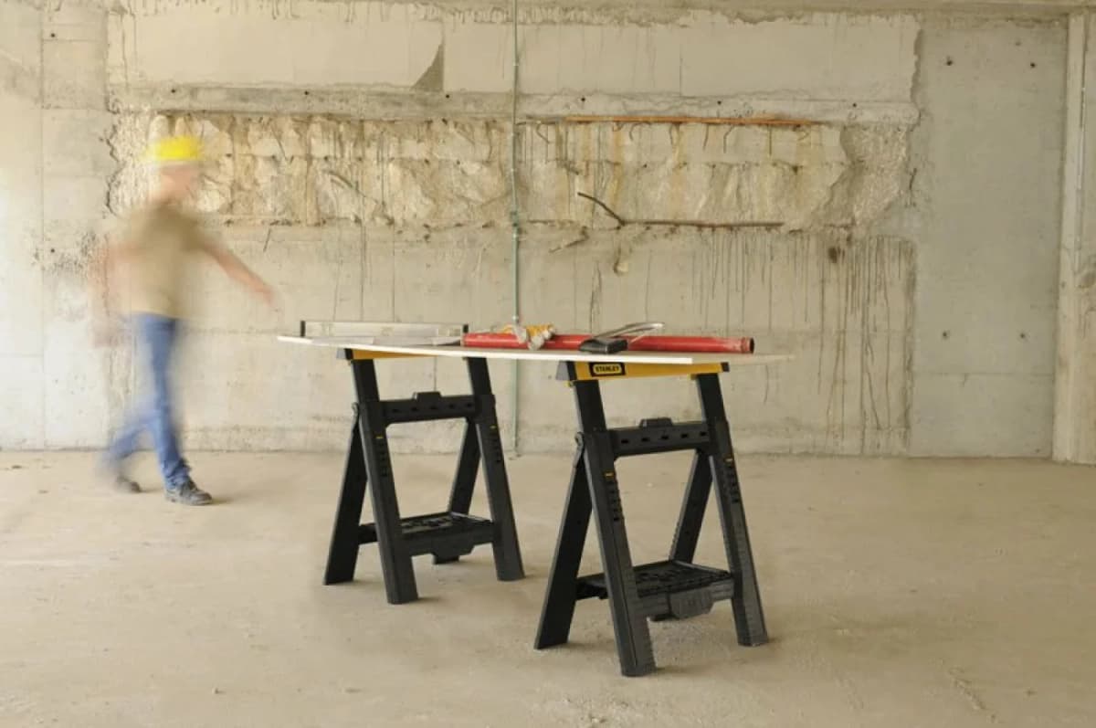 Stanley STST1-70559 Kunststof Schragen - Hoogte En Breedte Verstelbaar - Draagcapaciteit 454 Kg (set Van 2 Stuks) thumbnail 4