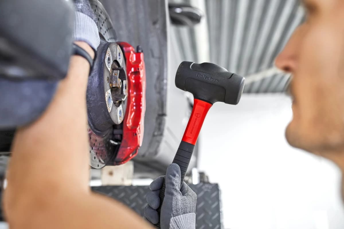 Hultafors Dead Blow DB 600 Terugslagvrije Hamer - Rubberen Handgreep - 570 Gram thumbnail 4