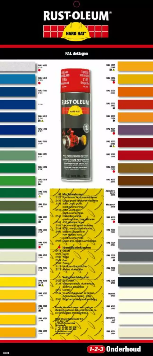 Rust-Oleum Hard Hat 2152 - RAL 2002 Internationaal Orange - 0,5L thumbnail 2