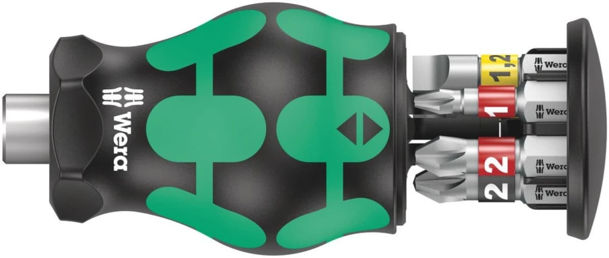 Wera 05008874001 Kraftform Kompakt Stubby Magazin 2 Bitschroevendraaier - 6 In 1 Multi-bit