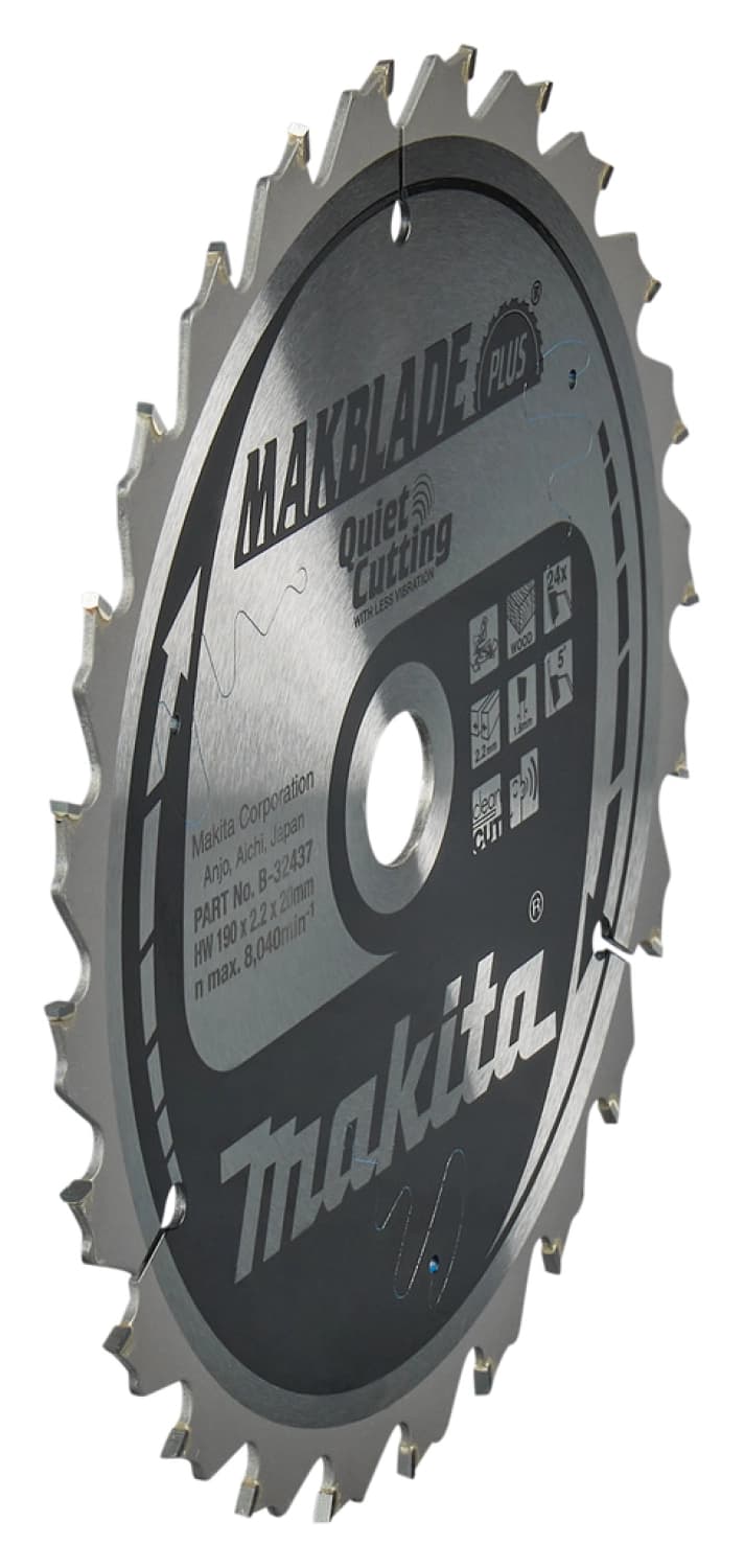 Makita B-32437 Afkortzaagblad - 190x20x2,2mm 24T - Hout thumbnail 2