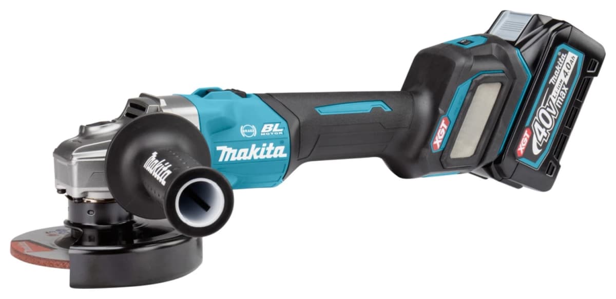 Makita GA023GM201 XGT 40V Max Li-Ion Accu Haakse Slijper Set (2x 4,0Ah) In Mbox - 125mm - Koolborstelloos thumbnail 3