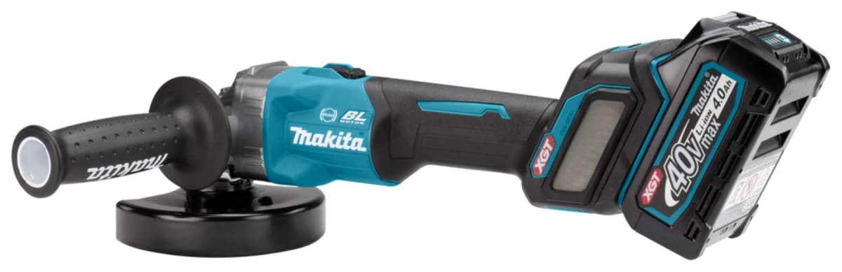 Makita GA023GM201 XGT 40V Max Li-Ion Accu Haakse Slijper Set (2x 4,0Ah) In Mbox - 125mm - Koolborstelloos thumbnail 4