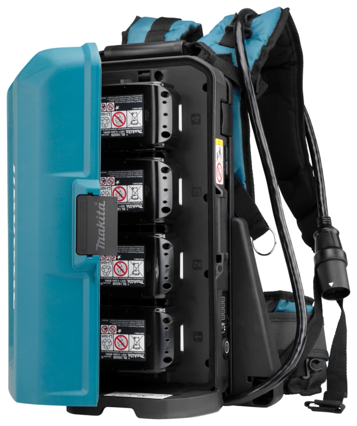 Makita 191C50-5 Ruggedragen Accustation PDC01 Incl. 4 X 18v 5.0ah Accu thumbnail 2