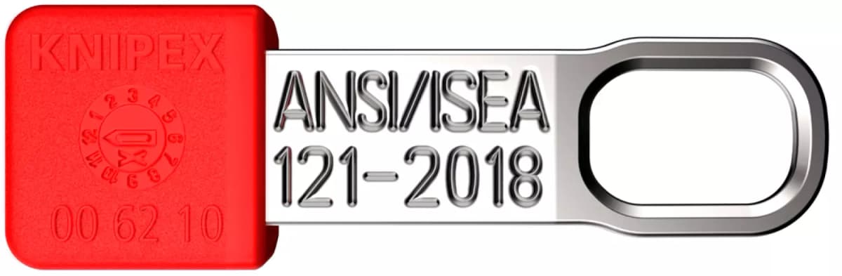 Knipex 00 62 10 TR TetheredTool Clips Rood (10st) thumbnail 2