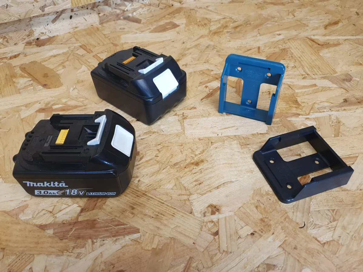 StealthMounts BM-MK18-6 Accuhouder Voor Makita 18V LXT - Zwart - 6-pack thumbnail 4