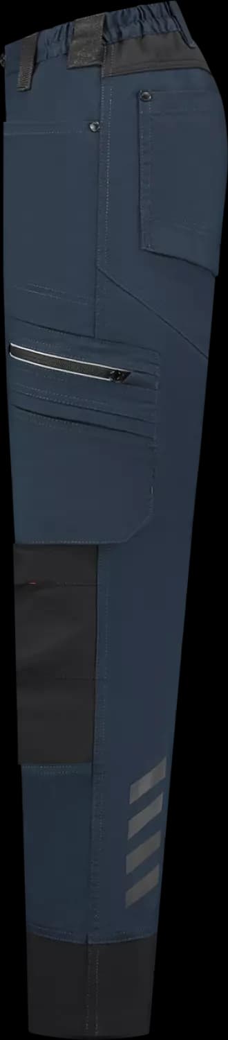 Workman 90251 STRETCH Worker Werkbroek P2S Dames - Navy / Zwart - Maat 36 (28/31) thumbnail 3