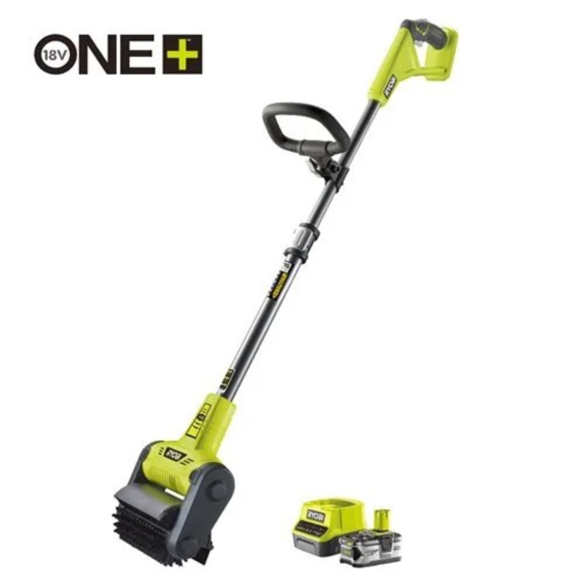 Ryobi RY18PCB-140 18V Li-Ion Accu Patioreiniger Met Ronde Borstel Set (1x 4.0Ah)