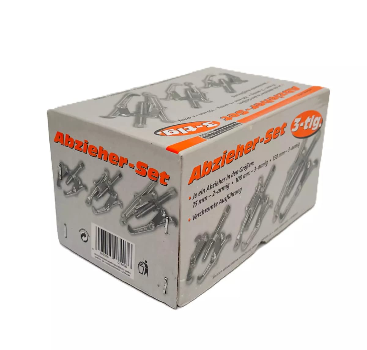 Bruder Mannesmann 291-3 3-delige Poelietrekkerset - 75 / 100 / 150mm thumbnail 4