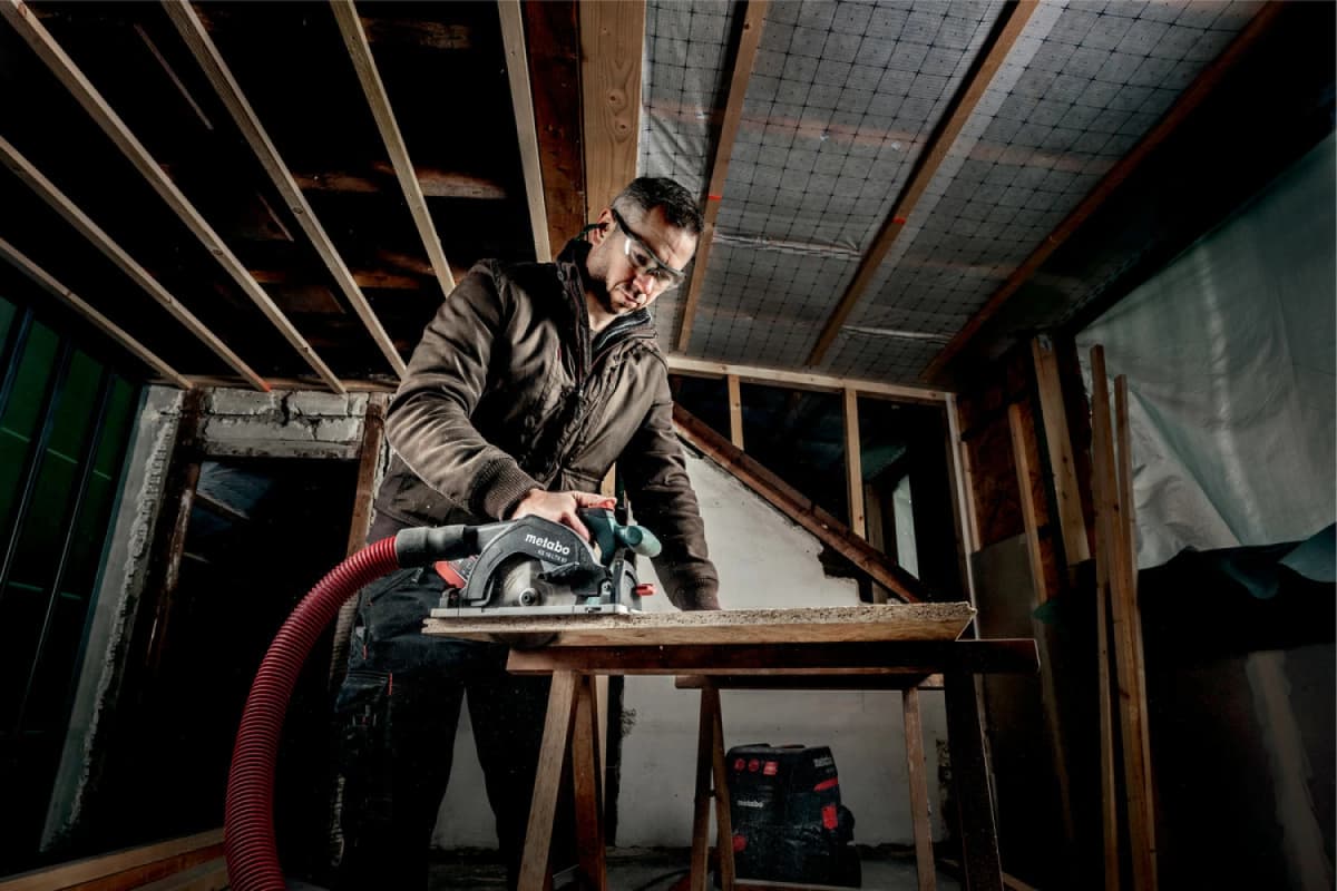 Metabo KS 18 LTX 57 SET 18V Li-Ion Accu Cirkelzaag In MetaBOX Met Geleiderail FS 160 - 57mm thumbnail 4