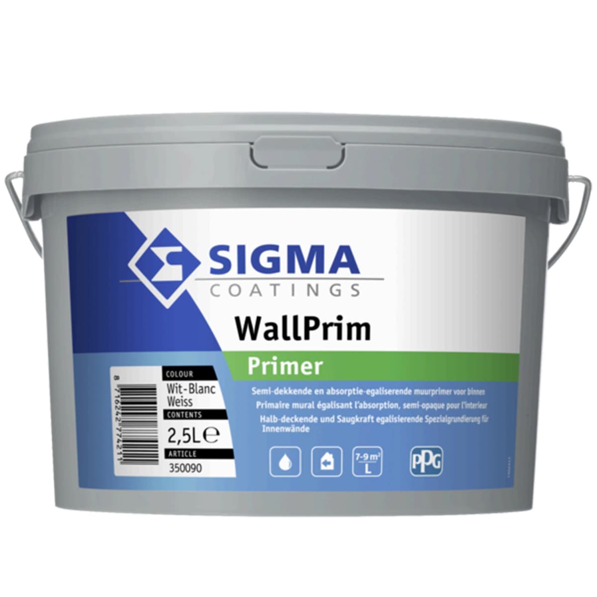 Sigma Wallprim - Wit - 2,5L