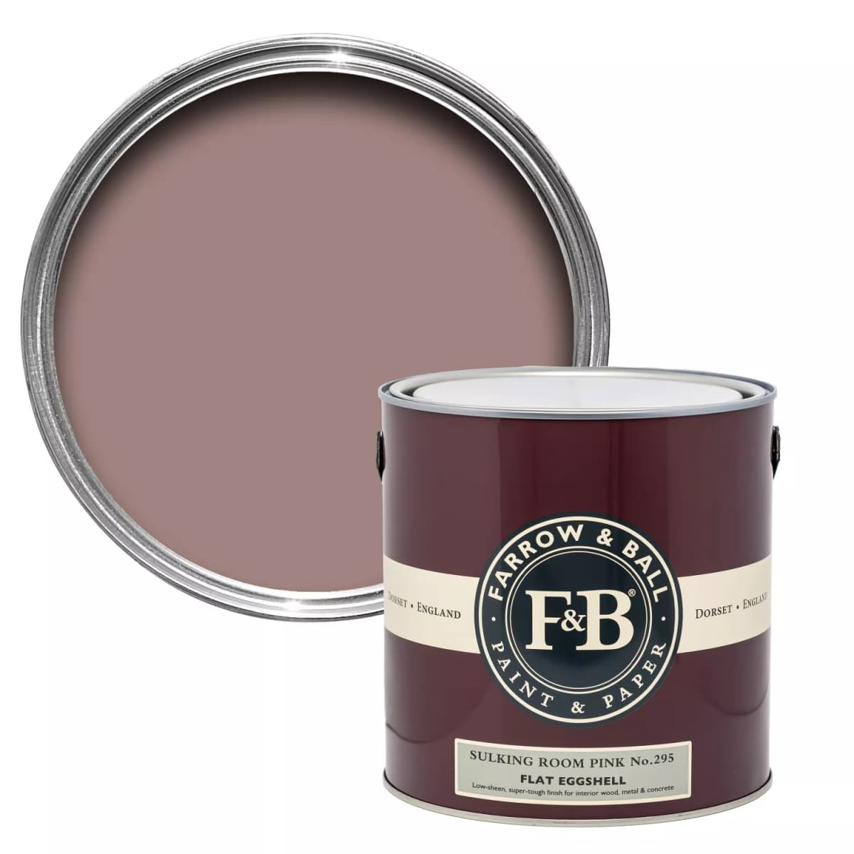 Farrow&Ball Flat Eggshell Sulking Room Pink No.295 - 750ml