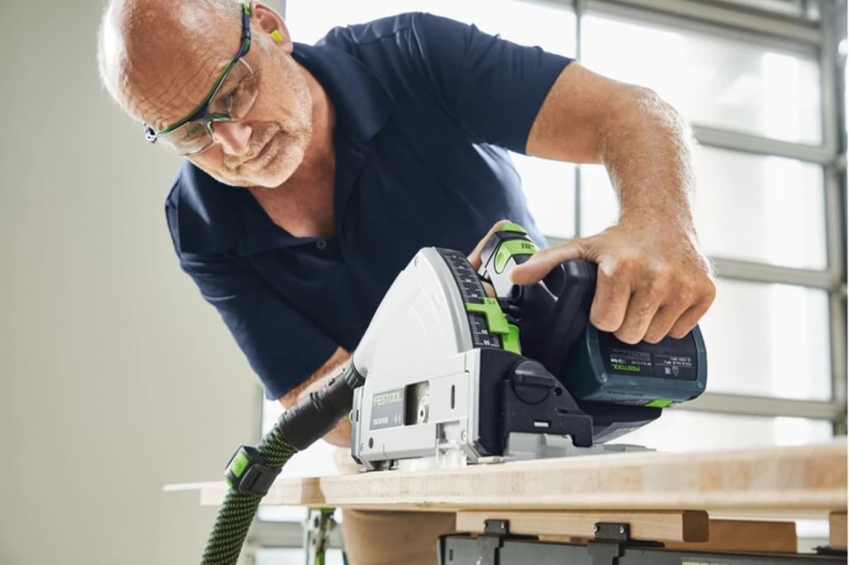 Festool TSC 55 KEBI-Plus/XL 100Y Limited Edition 18V Li-Ion Accu Invalzaag Set (2x 5,0Ah) In Systainer - 160mm thumbnail 4