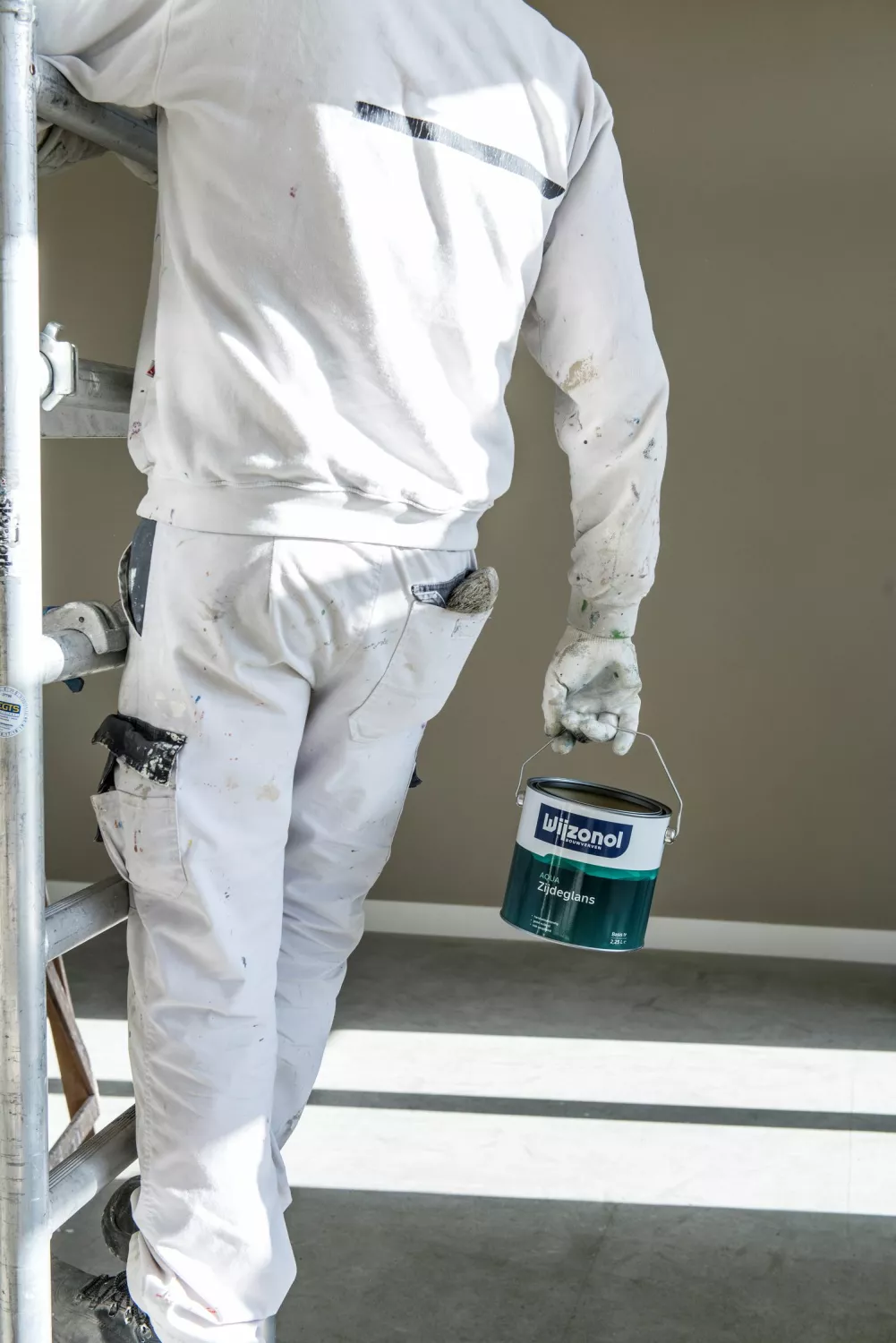 Wijzonol Aqua Zijdeglans Lak - Op Kleur Gemengd - 1L thumbnail 2