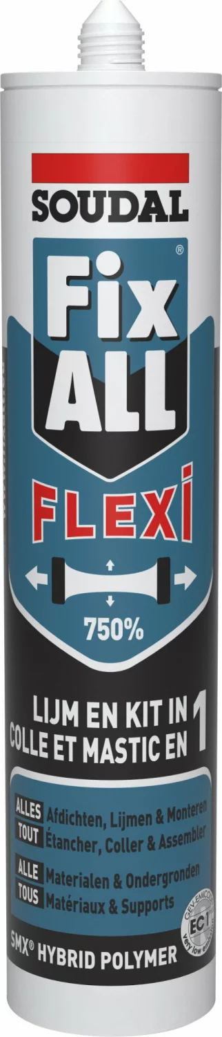 Soudal Fix All - Flexi Universele Voeg- En Lijmkit - Wit - 290ml