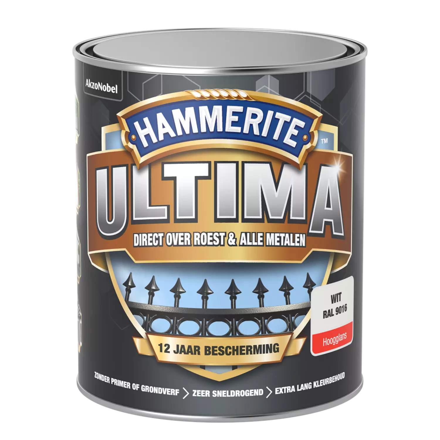 Hammerite Ultima Hoogglans - Verkeerswit - 0,75L