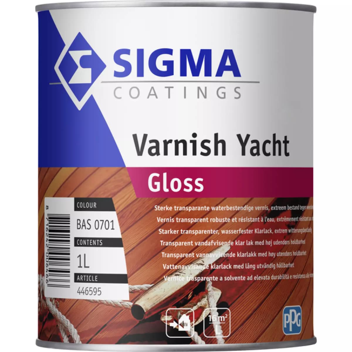 Sigma Varnish Yacht Gloss - Blank 0701 - 1L