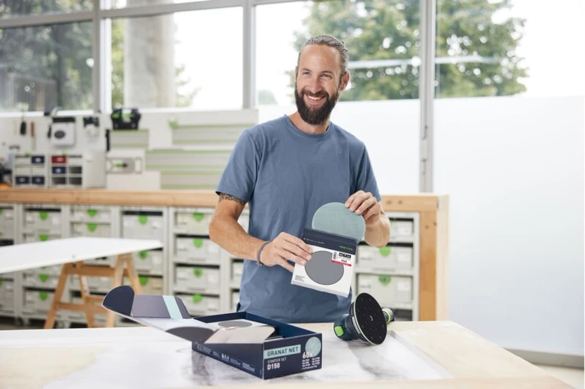 Festool 578667 61-delige Netschuurpapier Set Granat - 150mm thumbnail 3