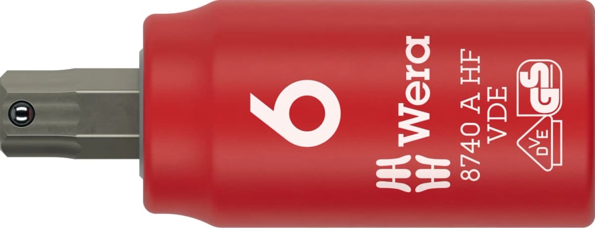 Wera 05005903001 8740 B VDE HF Zyklop Bitdop Geïsoleerd - 1/4"- 6mm