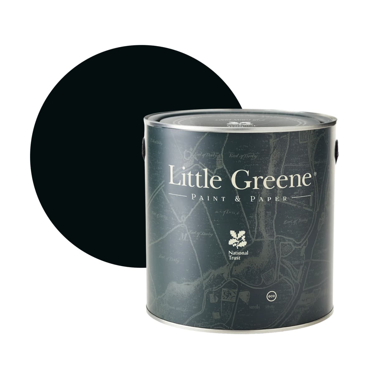 Little Greene Intelligent Matt Emulsion - Jack Black No. 119 - 1L