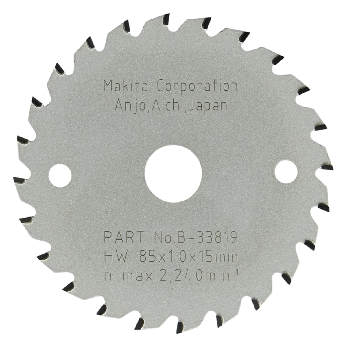 Makita B-33819 Cirkelzaagblad Laminaat - 85 X 15 X 24T - Laminaat thumbnail 3