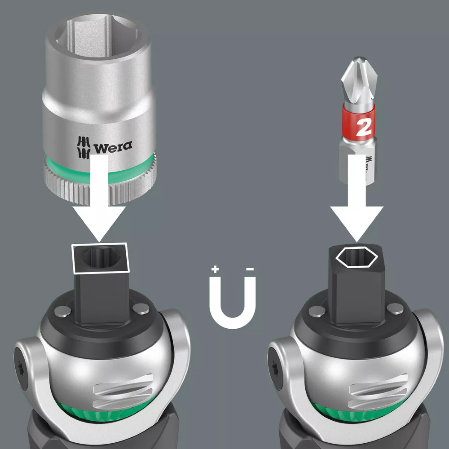 Wera 05004284001 27-delige 8009 Zyklop Pocket Set 3 Ratel- En Doppenset - 3/8"+ 1/4" thumbnail 4