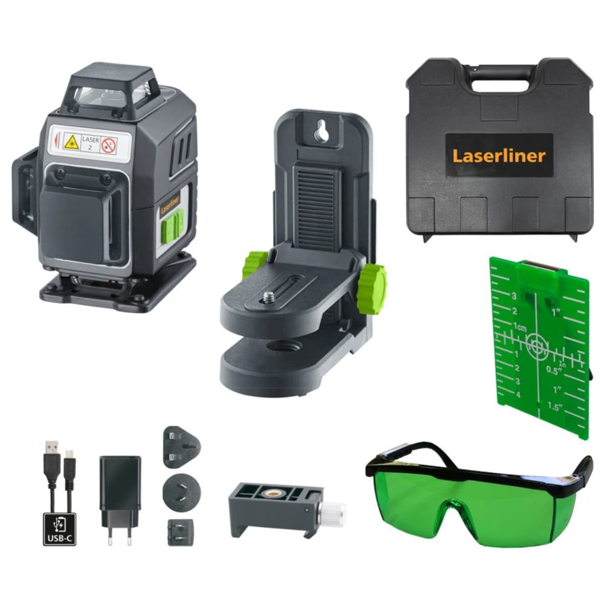 Laserliner PocketPlane-Laser 4G Kruislijnlaser In Koffer - 4 Lijnen - Groen - 30m