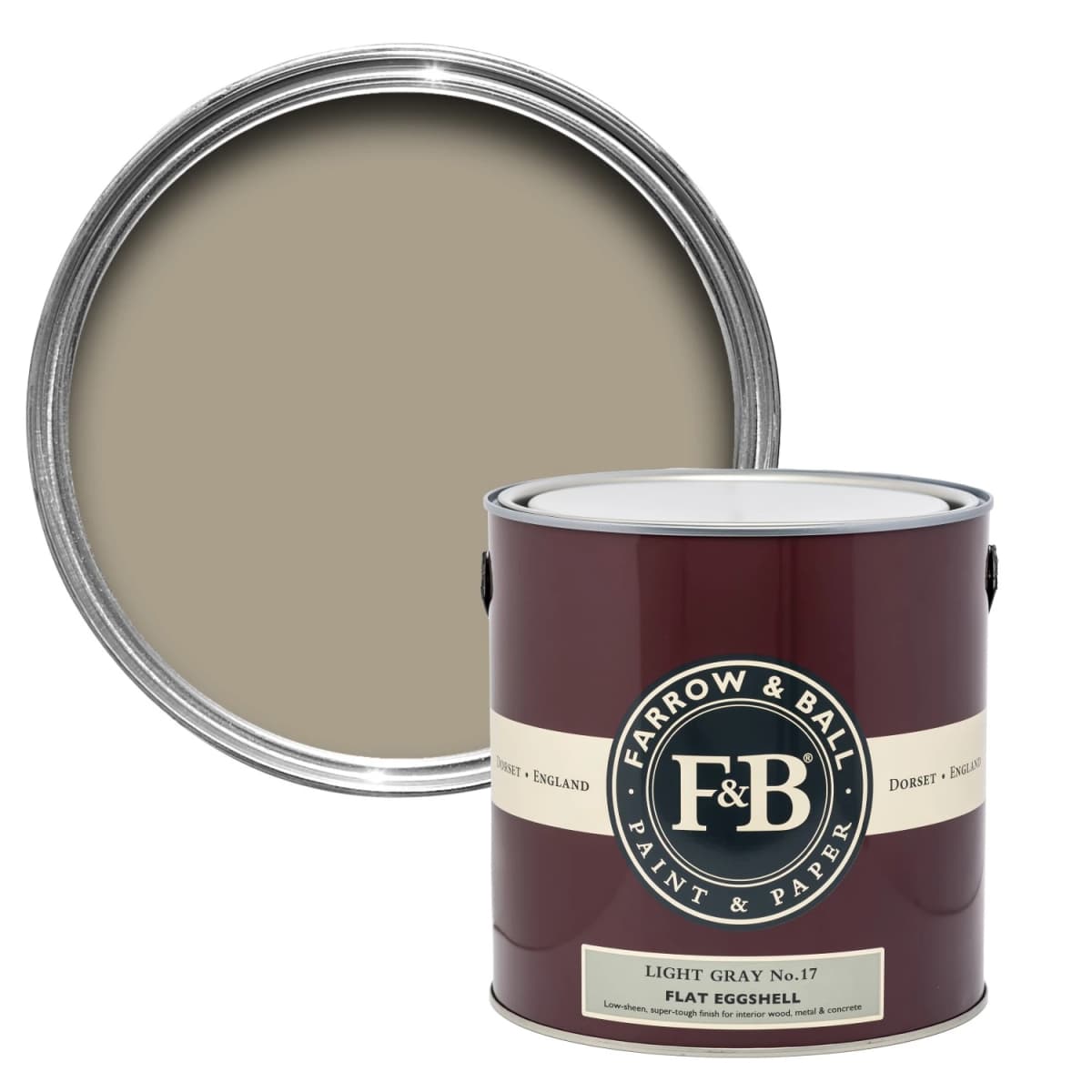 Farrow&Ball Flat Eggshell Light Gray No.17 - 5L