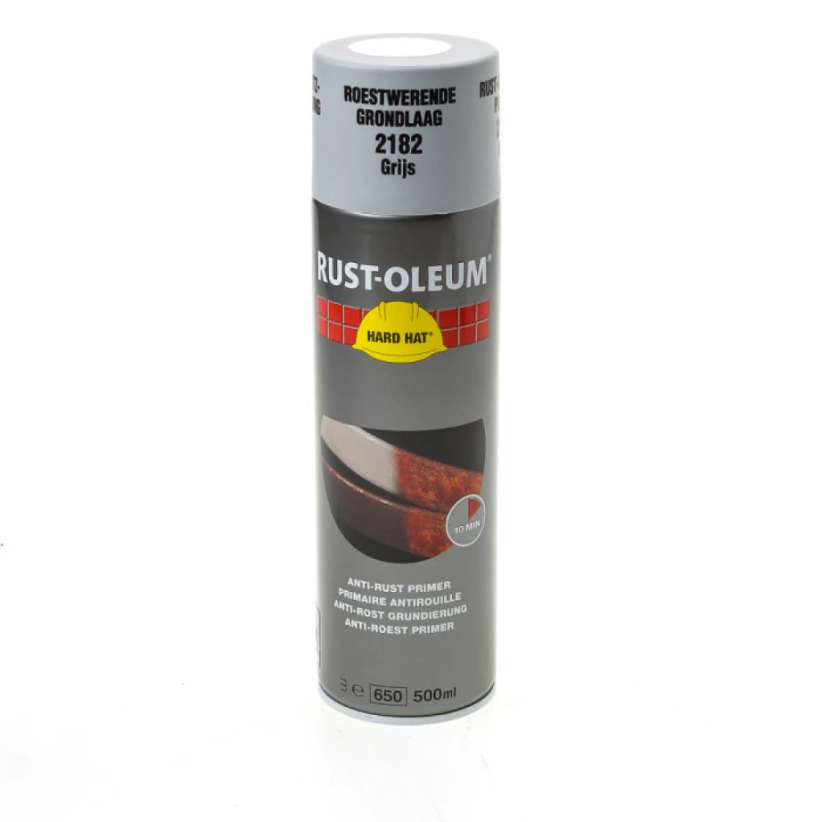 Rust-Oleum Hard Hat Roestwerende Primer Spray - Grijs - 0,5L