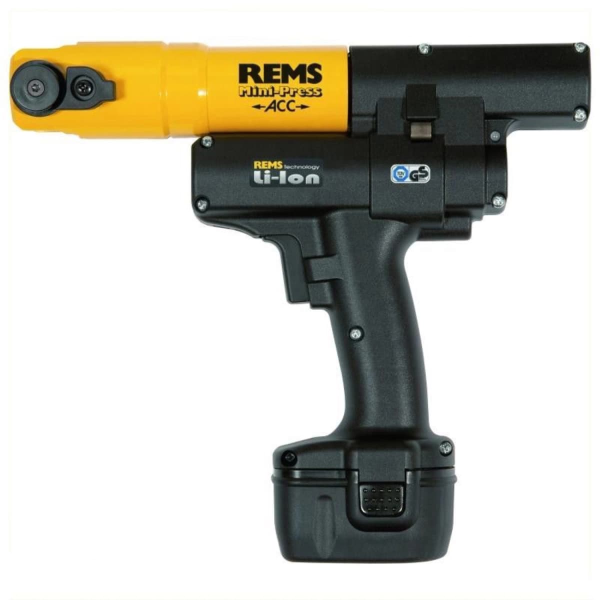 Rems 578X11 14,4V Li-Ion Accu Mini-Press AC Radiaalpers Set (1x 2.5Ah Accu) In Koffer + 3 Bekken Naar Keuze thumbnail 3